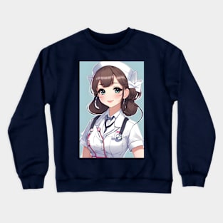 Beautiful anime nurse Crewneck Sweatshirt